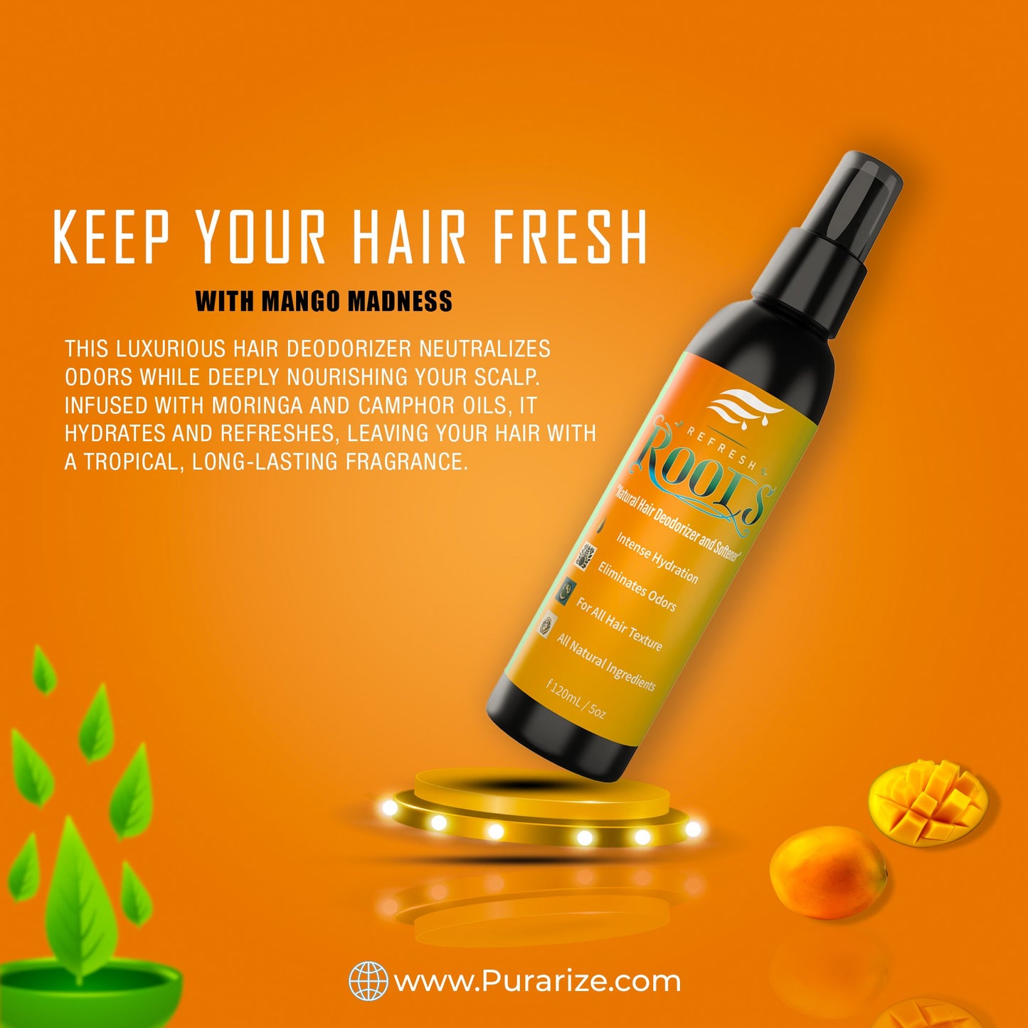 Purarize Refresh Roots Mango Madness - Unleash Your Hair's Tropical Paradise